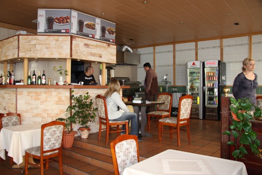Restauranttheke vor der Veränderung